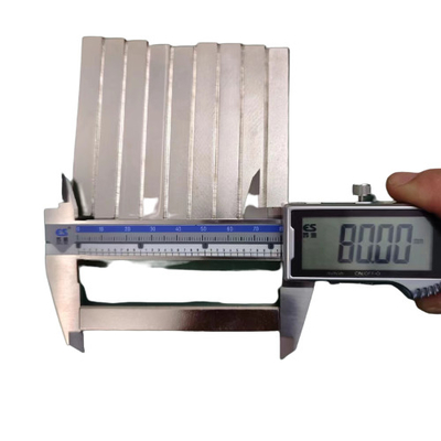 satın al Özel Kare Dikdörtgen N52 Güçlü Neodim Bar Mıknatıslar 80X10X10mm Uzun Uzunluk Çoklu Kullanım online manufacture