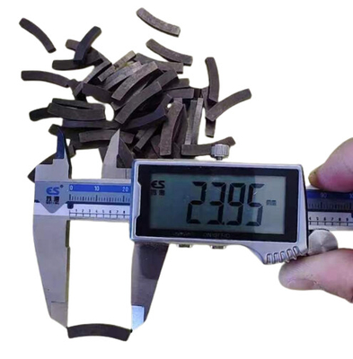 satın al Özel Şekilli N45 Neodymium Yay Bölümü Mıknatısları R39.96*r35.56*2.44*4.4m Kesim Matı için online manufacture