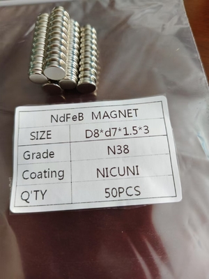 satın al Özel N38 Sınıf Neodymium Mıknatıslar Yuvarlak Yüzük Disk Dörtgen Şekil Mobilya Kullanımı İçin online manufacture