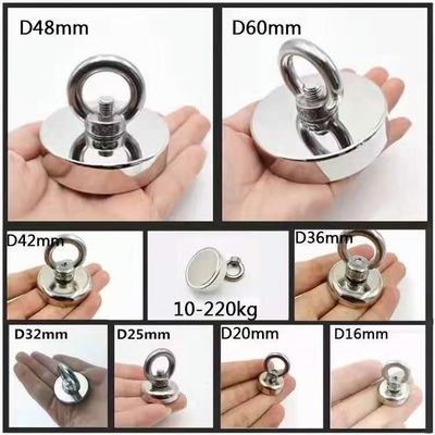 satın al 600LBS Akşam Yemeği Güçlü Sinterlenmiş Neodimyum Balıkçılık Mıknatısı Kurtarma İçin Set online manufacture