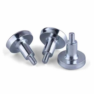 satın al D1/4-20 ve D3/8-16 Dış Dişli Nikel Kaplı Nedodimyum Mıknatıs 60 lb Süper Güçlü Manyetik Montaj online manufacture