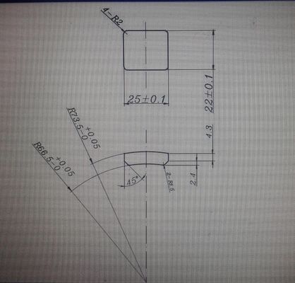 satın al BLDC Tavan Fanı Motoru için Yaygın Olarak Kullanılan 25X22X7mm Ark Şekli Ferrit Mıknatıslar online manufacture
